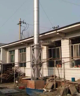 順義紅藍(lán)服裝廠不銹鋼煙囪安裝