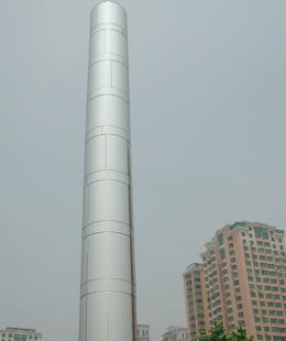 太陽(yáng)園不銹鋼煙囪安裝